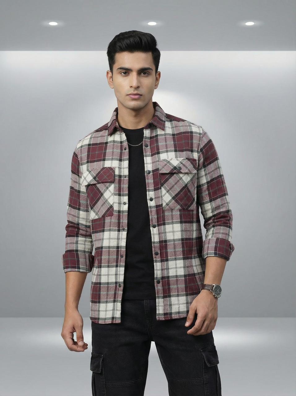 Burgandy Shirt
