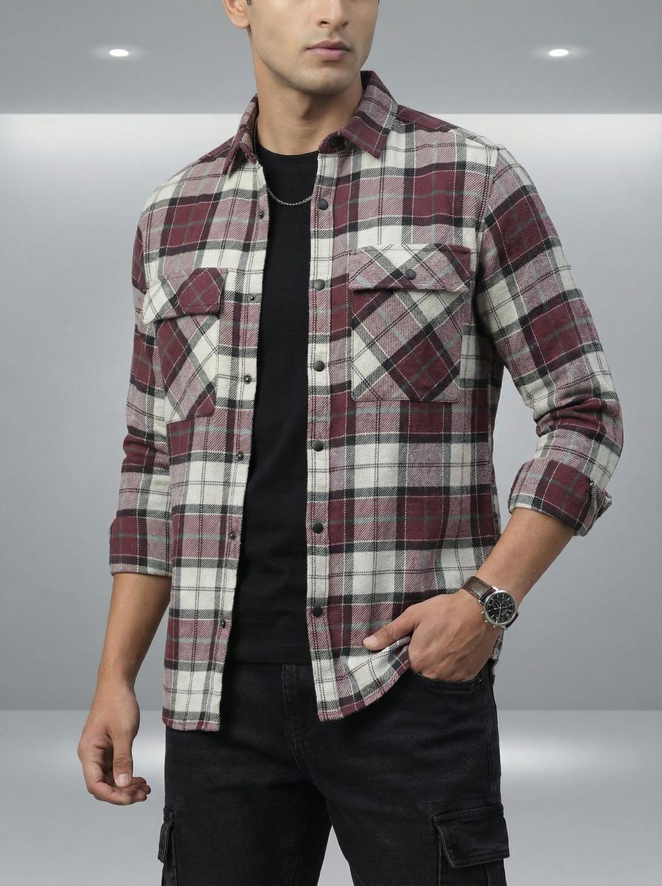 Burgandy Shirt