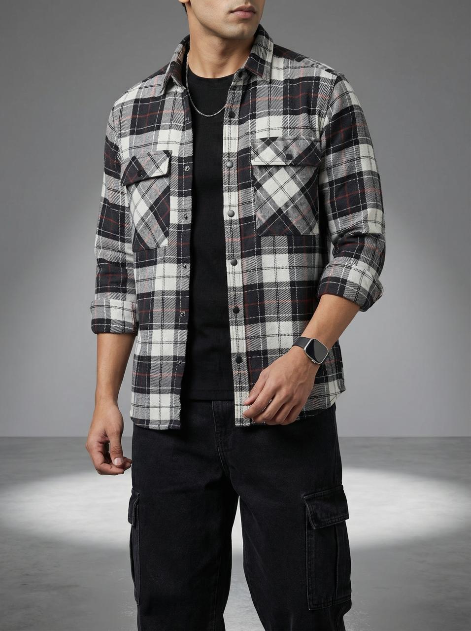 Black+Navy Shirt