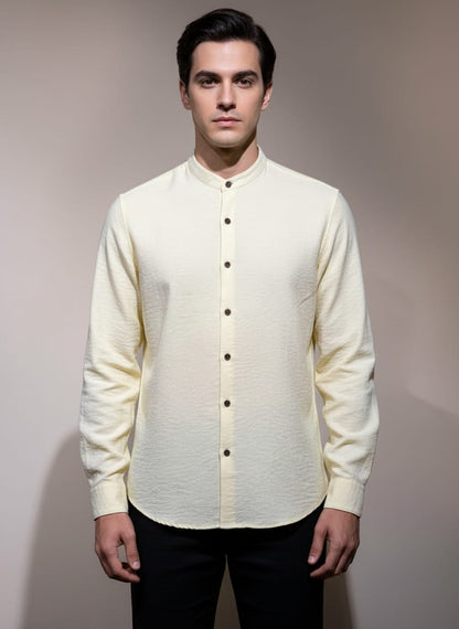 light yellow shirt