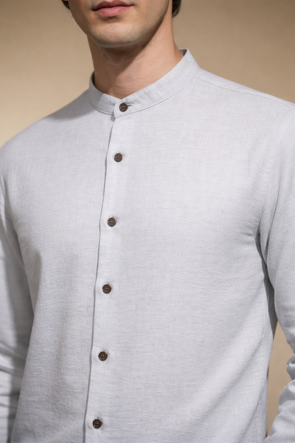 gray shirt