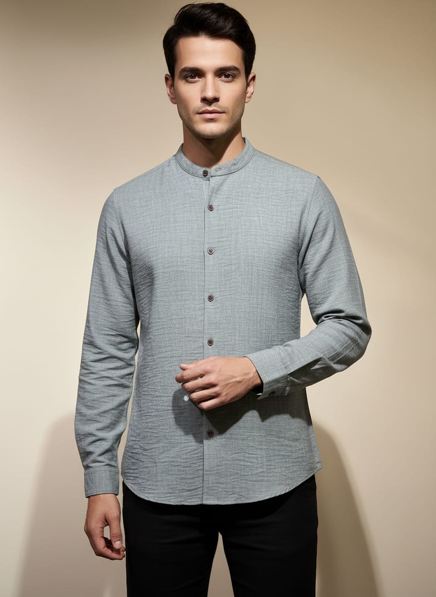 sage green shirt