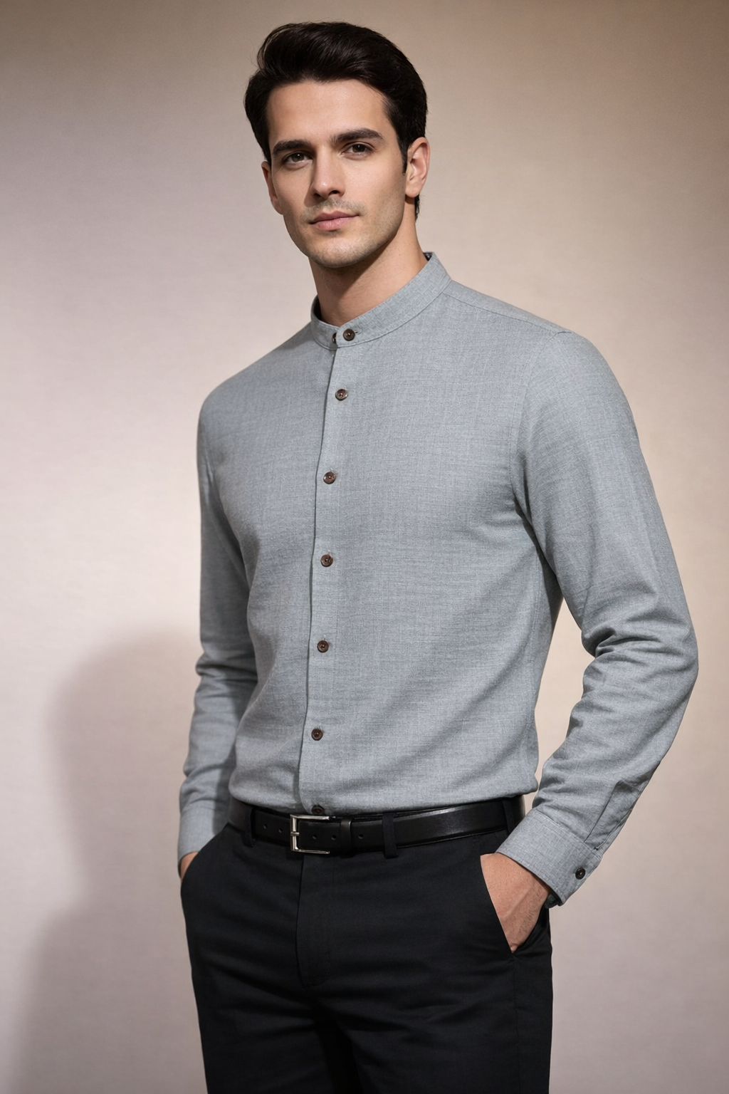 sage green shirt