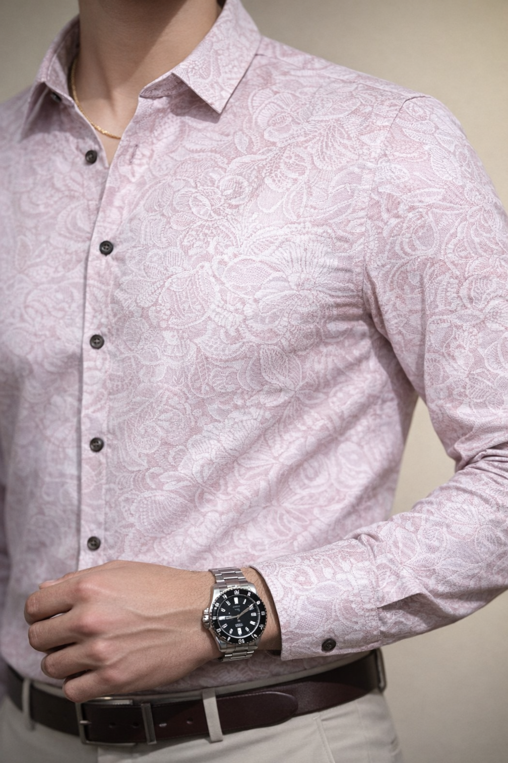 Floral Pink Shirt