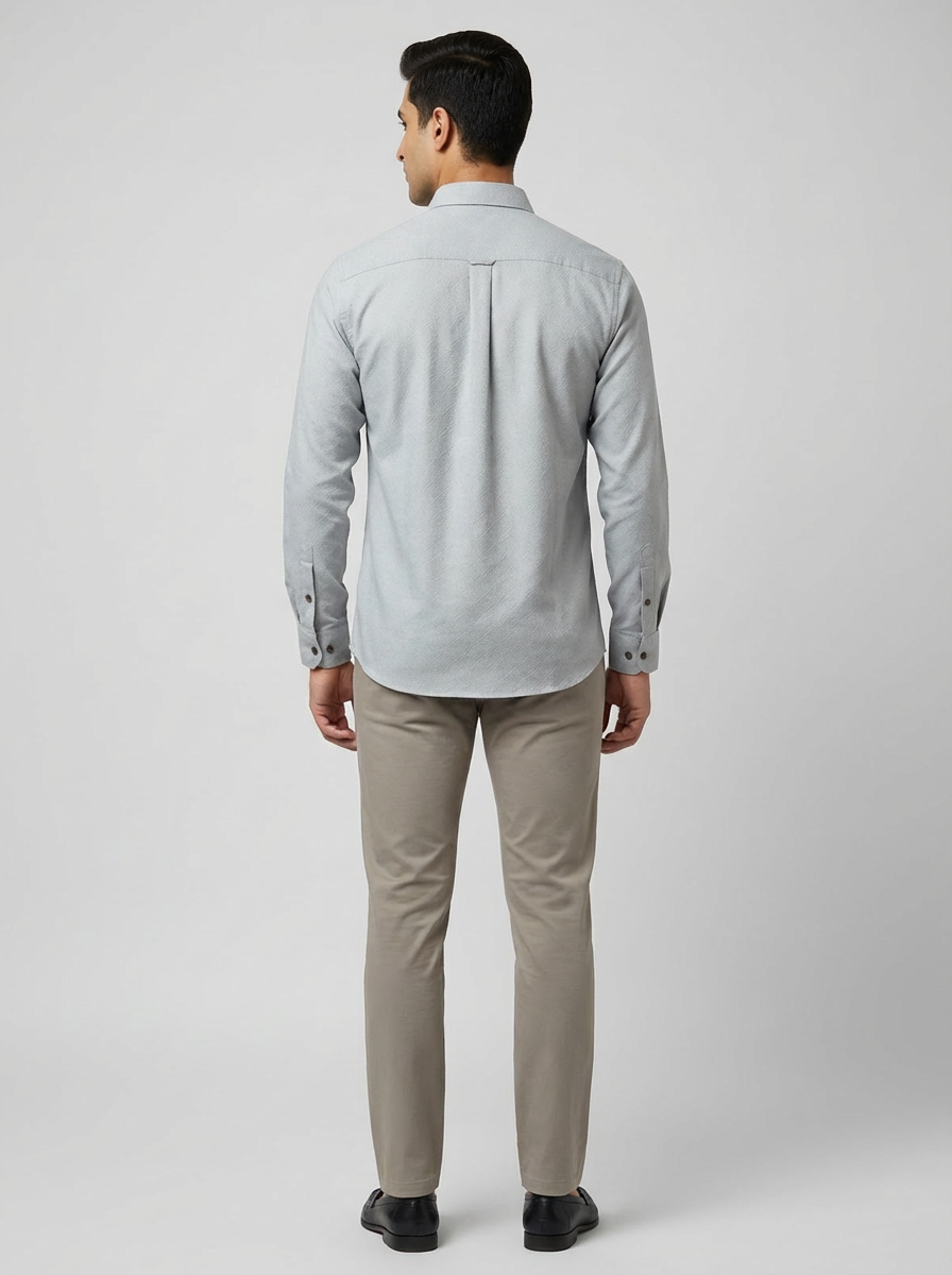 steel grey shirt