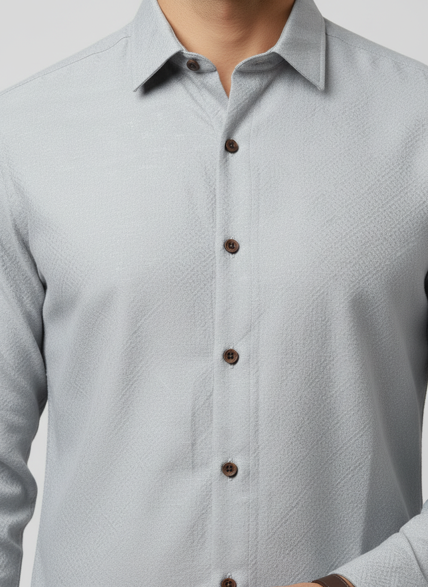 steel grey shirt