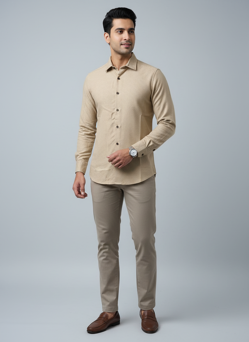 sand beige shirt
